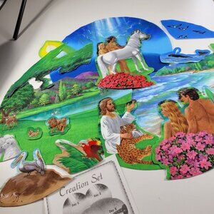Little Folk Visuals Beginners Bible Felt Pieces GENESIS CREATION Story Set CH041
